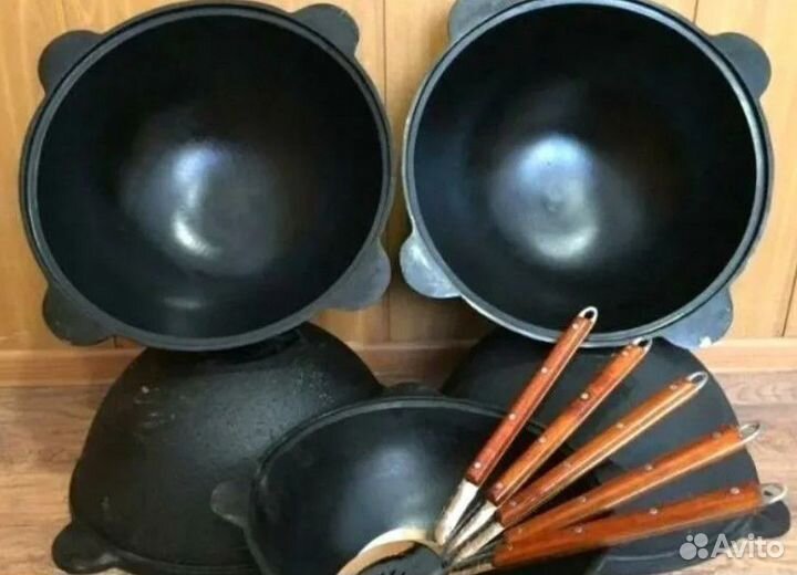 Настоящий узбекский казан 16л чугун