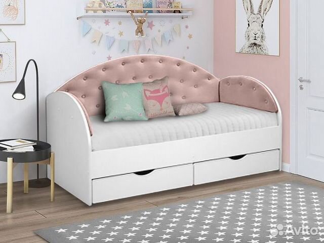 Кроватка детская велюр основание ламели