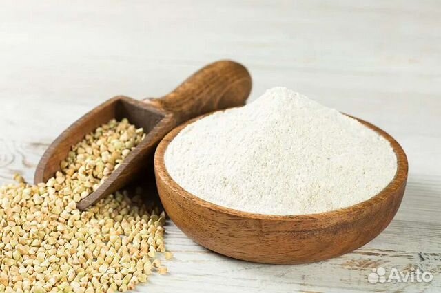 Мука безглютеновая из зелёной гречки свежесмолотая