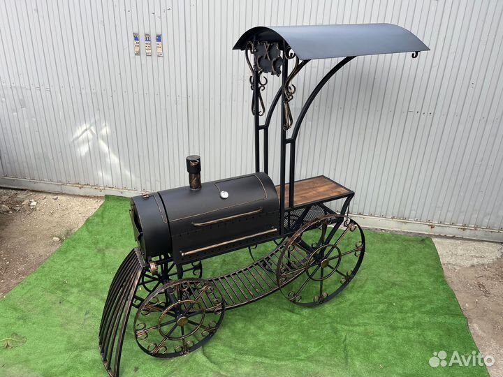 Гриль-барбекю № 0575/4 Паровоз х/ковка с мангалом