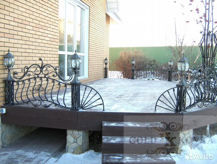 Кованный забор, ворота и калитка