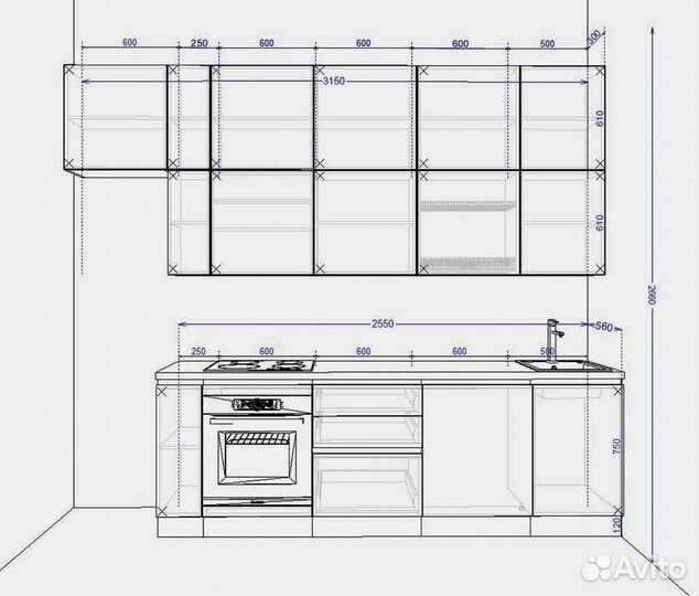 Встроенная кухня от производителя