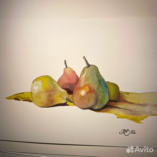 Акварель «Груши»