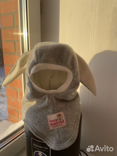 Шапка шлем зима для мальчика и девочки