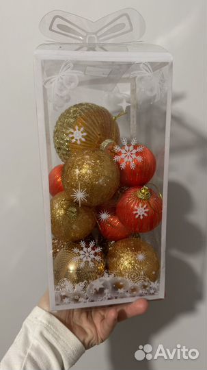 Новогодние игрушки пакетом