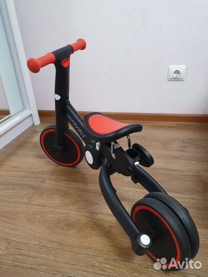 Велосипед беговел 3 в 1 с ручкой uonibaby