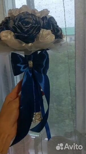 Букет из атласных лент/дублер/на праздник/подарок