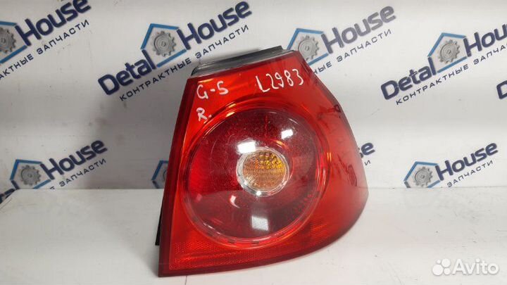 Фонарь задний правый Volkswagen Golf 5 MK5 2007