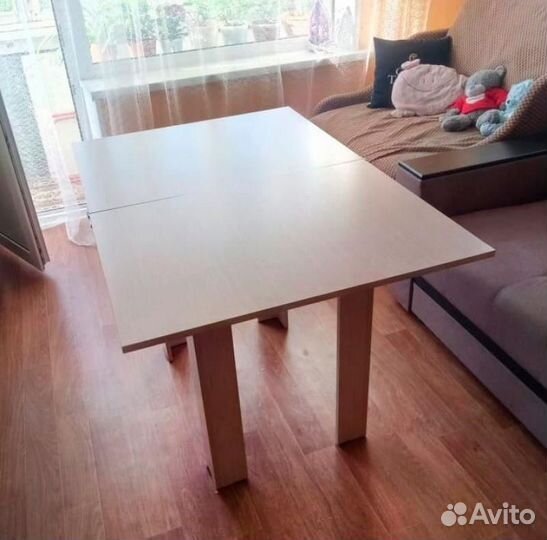 Стол обеденный раскладной Ясень шимо светлый