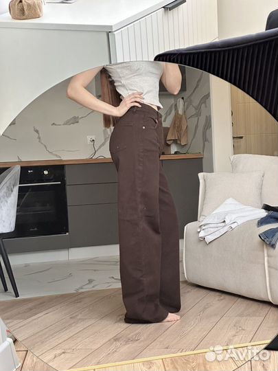 Джинсы женские шоколадные