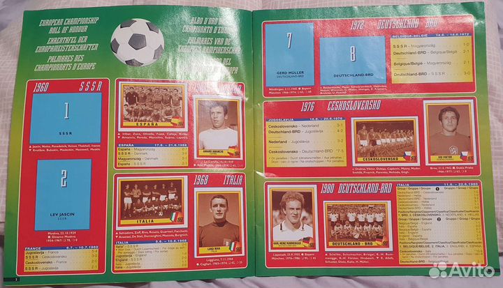 Журнал и наклейки Ч.Е. по футболу 1996г, Panini