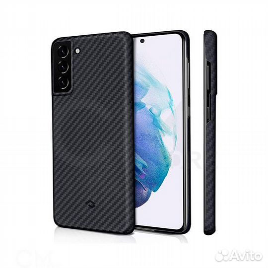 Pitaka MagEZ Case Samsung Galaxy S21 Plus черн-сер