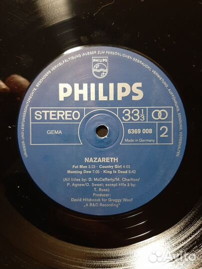 Nazareth /nazareth /1972 philips /germany /6369 00