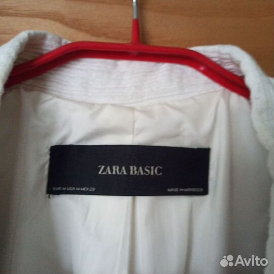 Платье пиджак zara 46,48р белый