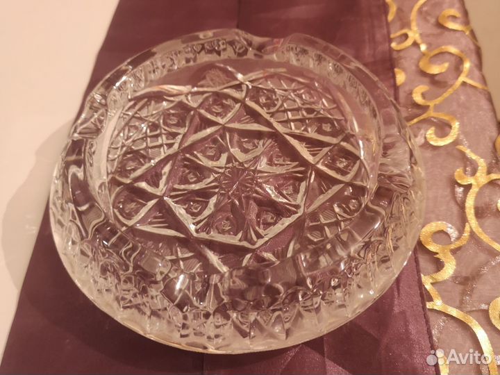 Пепельница хрусталь сахарница