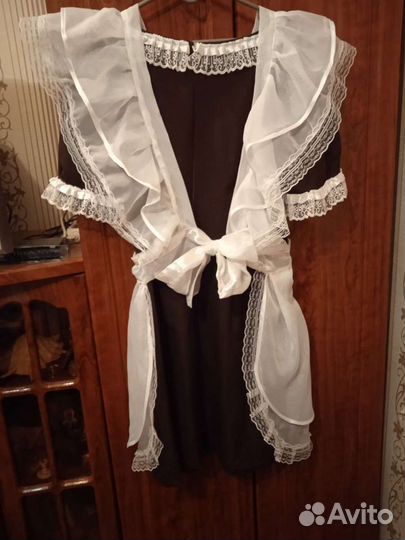 Школьная форма парадная с фартуком