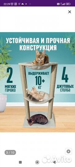 Когтеточка с гамаком