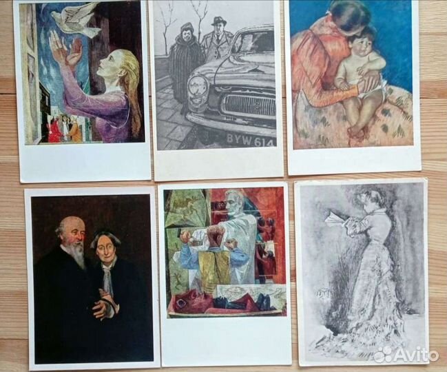 Живопись США на Советских открытках, 55шт