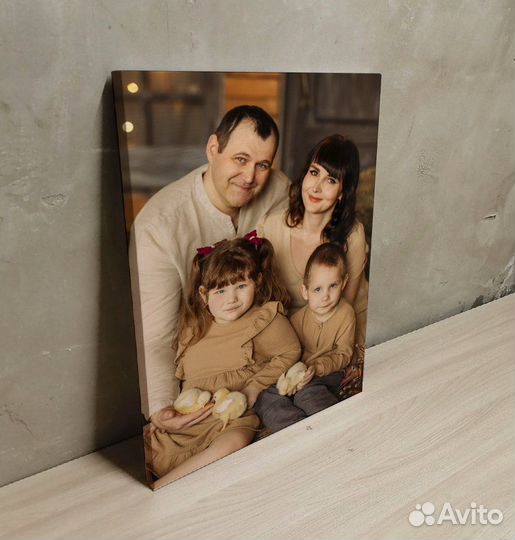 Портрет по фото на холсте