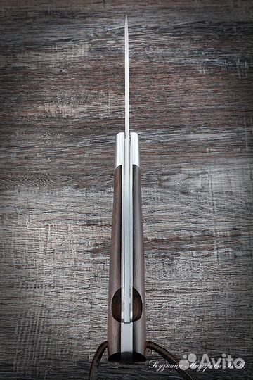 Нож складной Волк сталь Elmax накладки коричневый