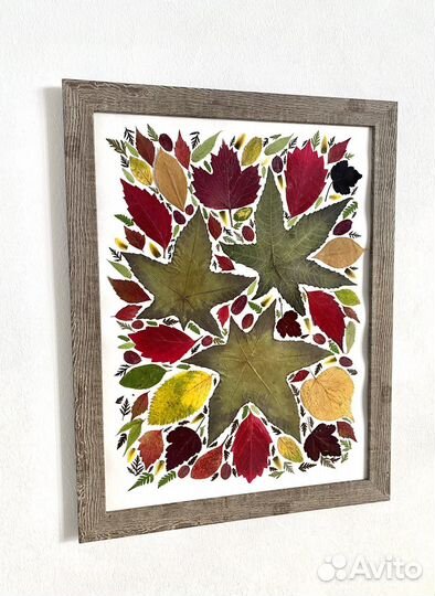 Панно с осенними листьями
