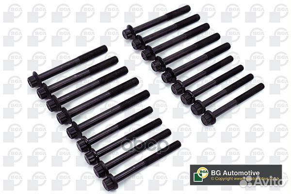 К-кт болтов ГБЦ 18шт Mazda MPV 2.5TDi WLT 96