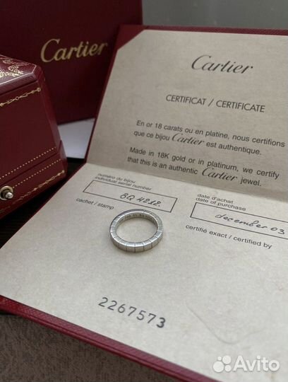 Золотое кольцо cartier оригинал