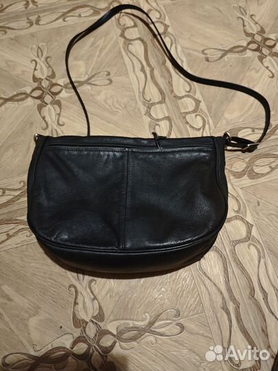 Сумка женская натуральная кожа черная