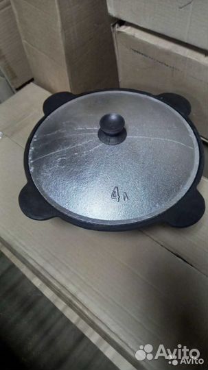 Казан чугyнный 4 литрa