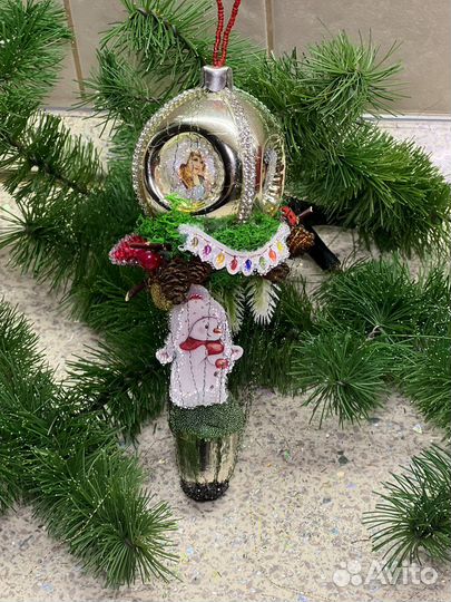 Елочные игрушки ссо и ручной работы