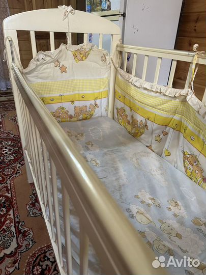 Детская кровать с матрасом ортопедическим