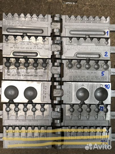 Формы для литья грузил