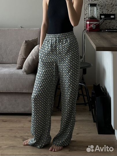 Атласные брюки zara размер xs