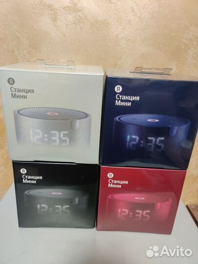 Яндекс станция мини-2 с часами новая