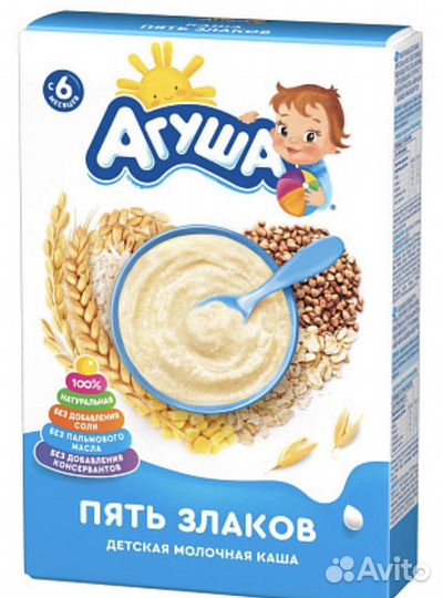 Сухие каши агуша