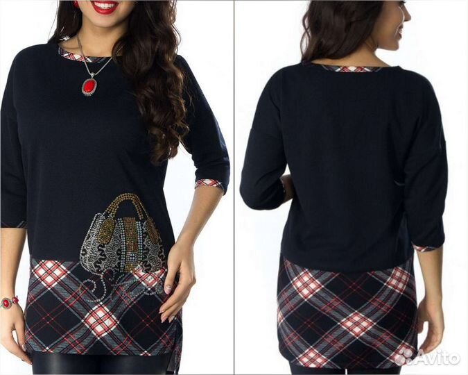 Туника 54-60 оверсайз
