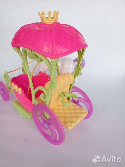 Карета для барби, карета с лошадью +подарок кукла