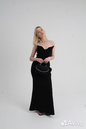 Платье женское 42 44 черное вечернее