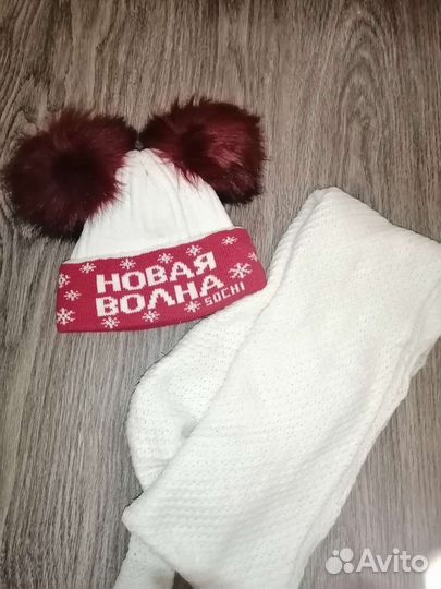 Шапка шарф варежки