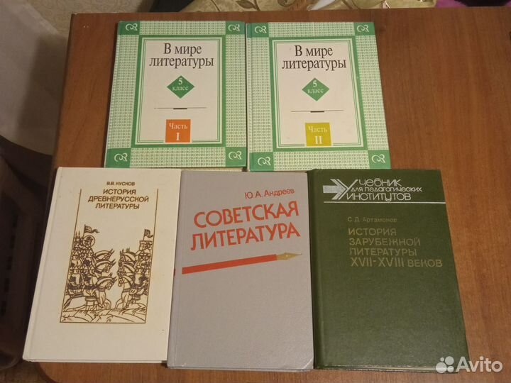 Учебники по литературе-в школу, в институт