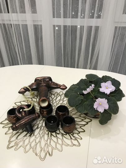 Графин и стопки, подарочный набор, керамика