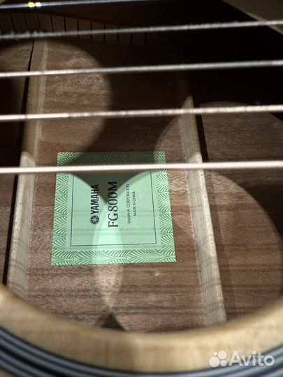 Гитара акустическая yamaha FG800M