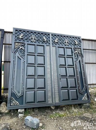 Ворота в Махачкале в красивом дизайне