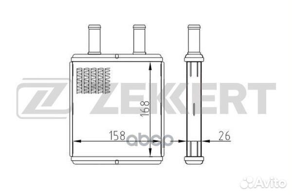 Радиатор отоп. LADA Priora 07- mk-5122 Zekkert