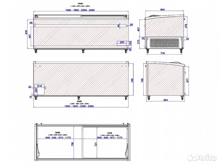 Витрина-бонета Ugur izmir