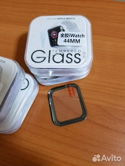 Защитное стекло Apple Watch 44mm полный клей