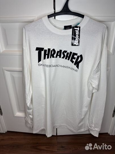 Лонгслив Thrasher Сlassic Print White оригинал