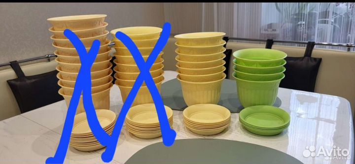 Цветочные горшки пластик