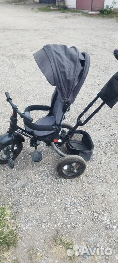 Детский велосипед трехколесный с ручкой