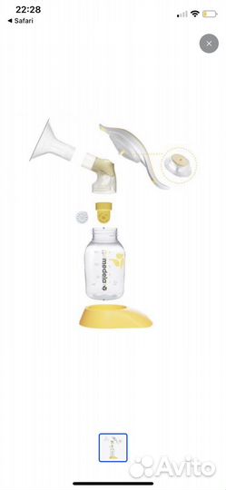 Молокоотсос medela ручной